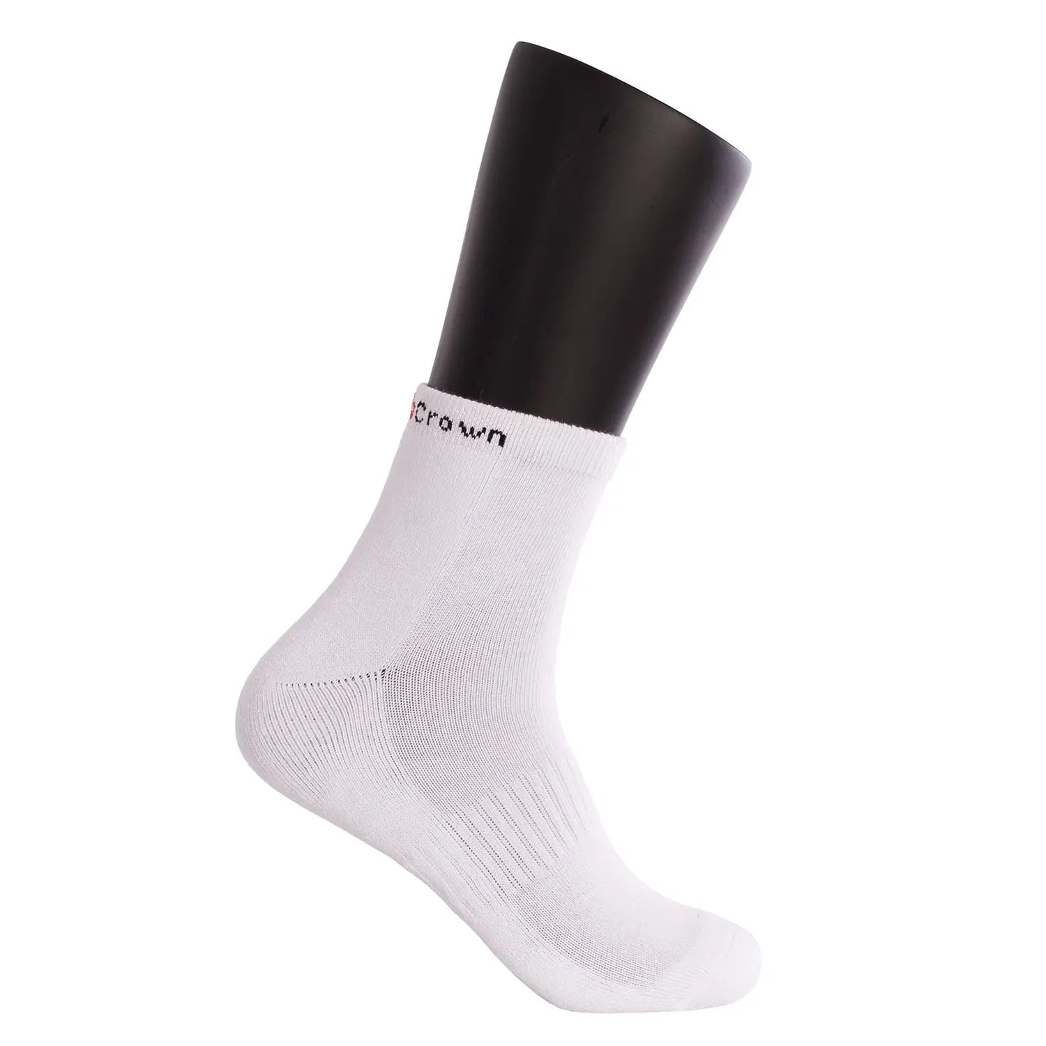 BLACK CROWN PRO ANKLE SOCKS WHITE