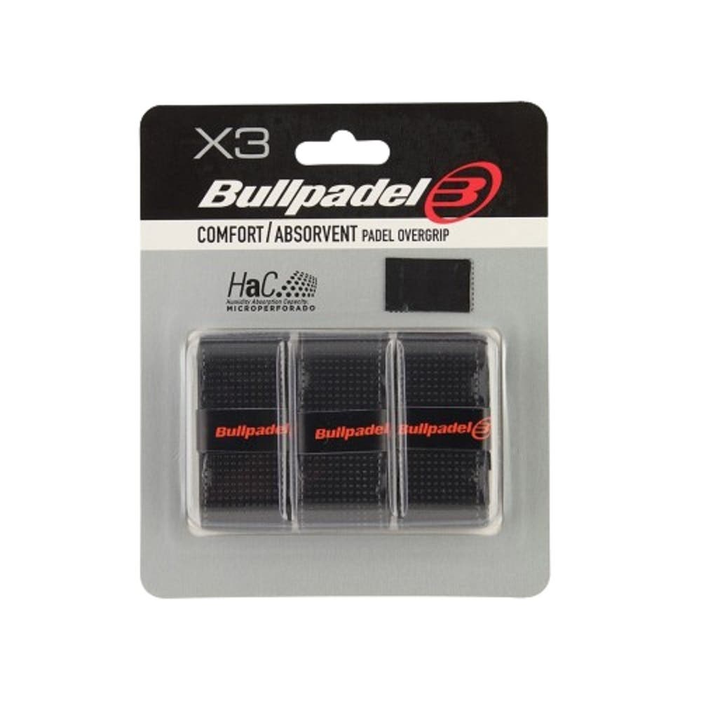 Bullpadel GB-1201 Black Overgrip 3 Pack